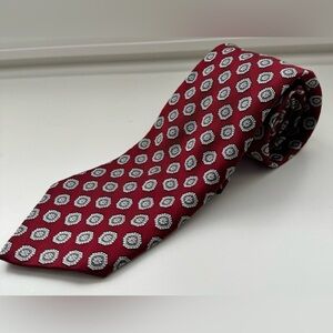 Brooks Brothers‎ 100% Italian Silk Mens Jacquard Print Tie